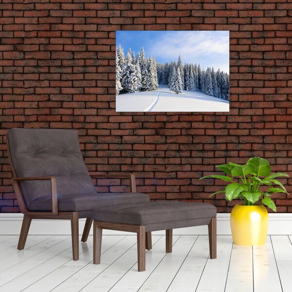 Slika - Zima u šumi (70x50 cm)
