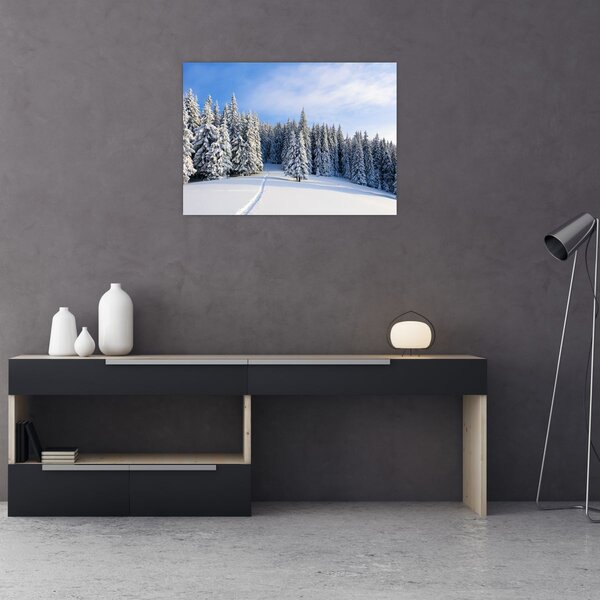 Slika - Zima u šumi (70x50 cm)