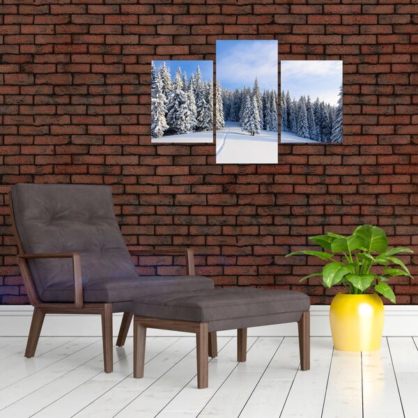 Slika - Zima u šumi (90x60 cm)