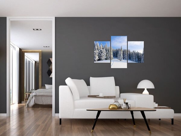 Slika - Zima u šumi (90x60 cm)