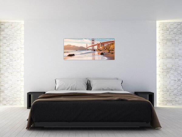 Slika - Golden Gate Bridge (120x50 cm)