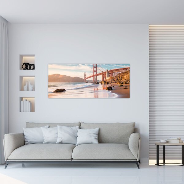 Slika - Golden Gate Bridge (120x50 cm)
