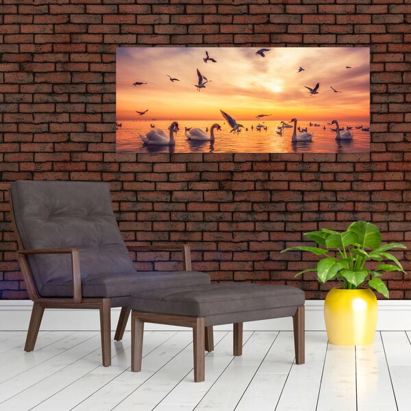 Slika - Labudovi (120x50 cm)