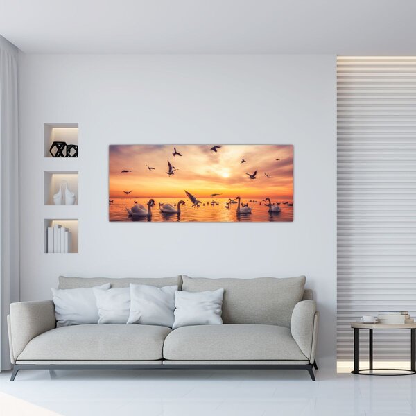 Slika - Labudovi (120x50 cm)