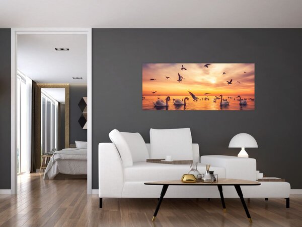 Slika - Labudovi (120x50 cm)