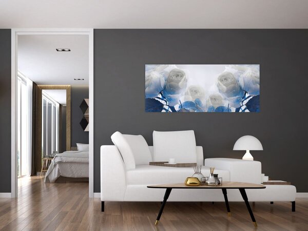 Slika - Bijele ruže (120x50 cm)