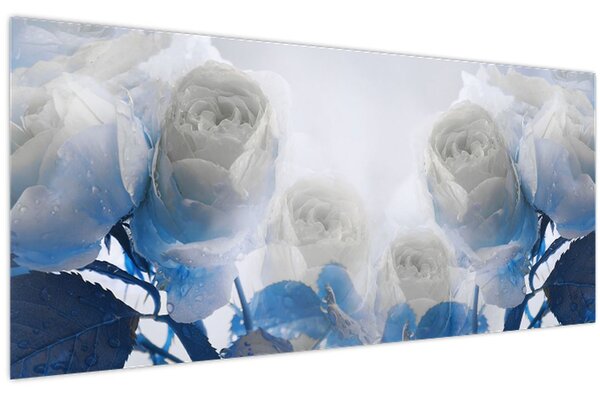 Slika - Bijele ruže (120x50 cm)