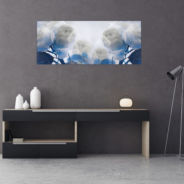Slika - Bijele ruže (120x50 cm)