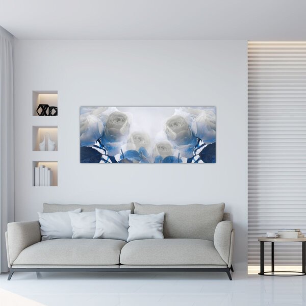 Slika - Bijele ruže (120x50 cm)