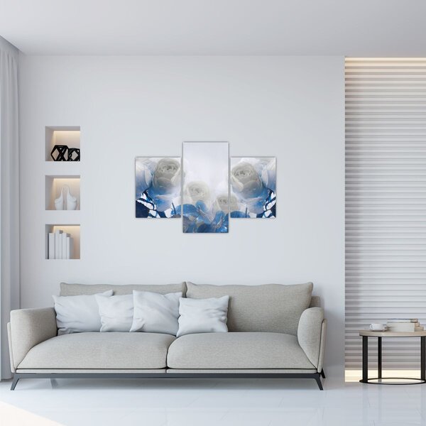 Slika - Bijele ruže (90x60 cm)