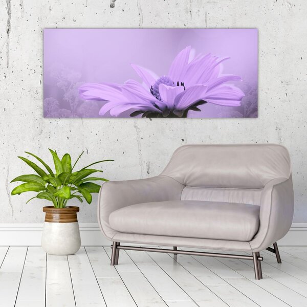 Slika - Ljubičasti cvijet (120x50 cm)