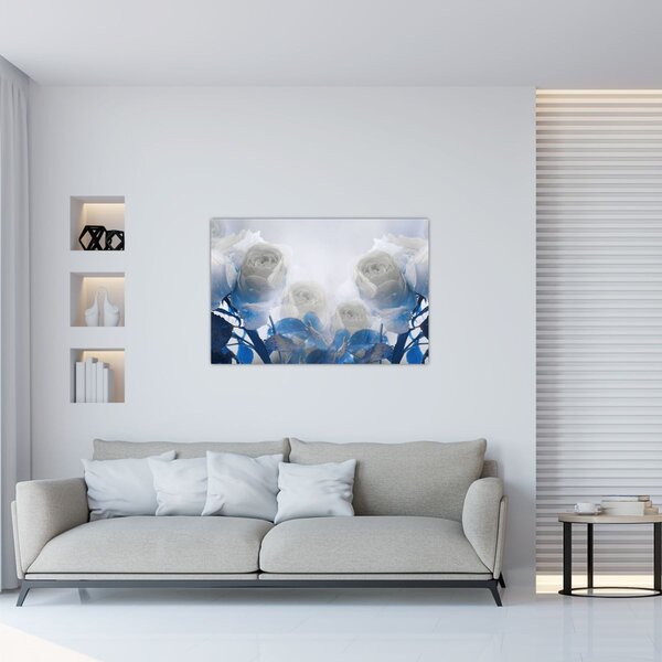Slika - Bijele ruže (90x60 cm)