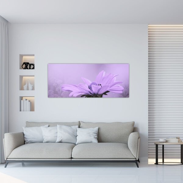 Slika - Ljubičasti cvijet (120x50 cm)