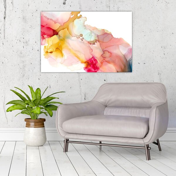 Slika - Apstrakcija tintom (90x60 cm)