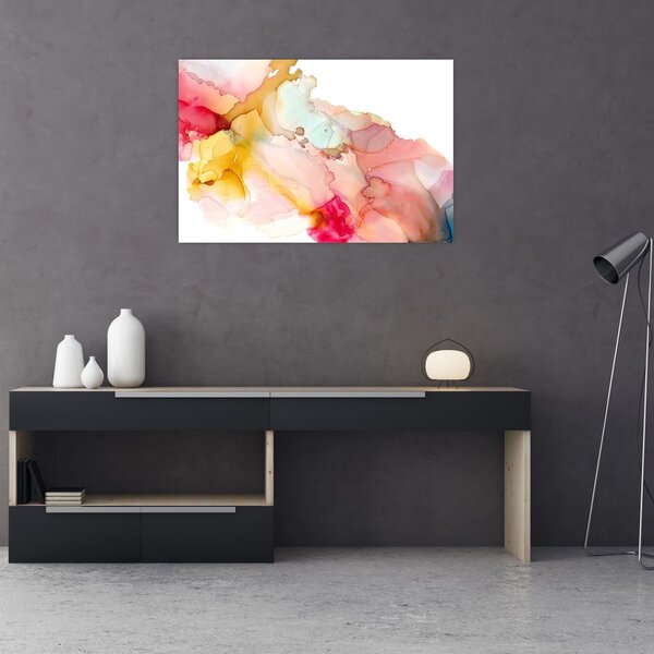 Slika - Apstrakcija tintom (90x60 cm)
