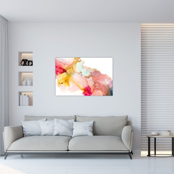 Slika - Apstrakcija tintom (90x60 cm)