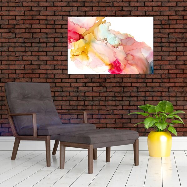 Slika - Apstrakcija tintom (90x60 cm)