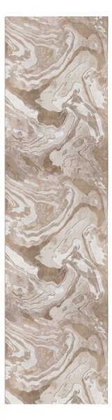 Bež staza Flair Rugs Marbled, 60 x 230 cm