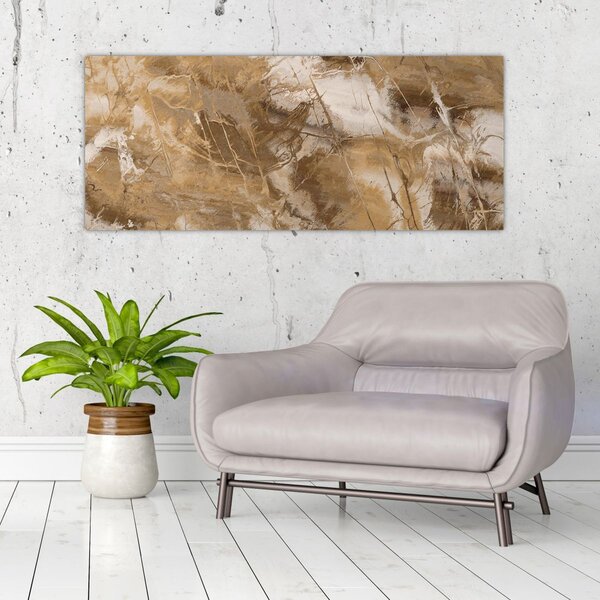Slika - Smeđa apstrakcija (120x50 cm)