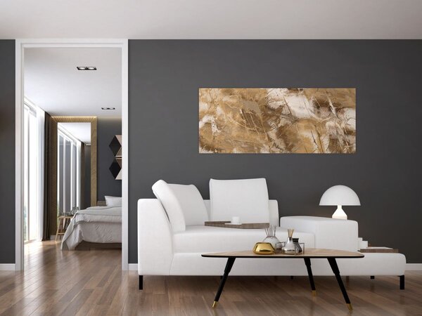 Slika - Smeđa apstrakcija (120x50 cm)