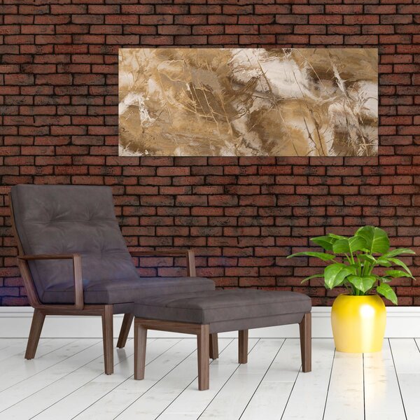 Slika - Smeđa apstrakcija (120x50 cm)