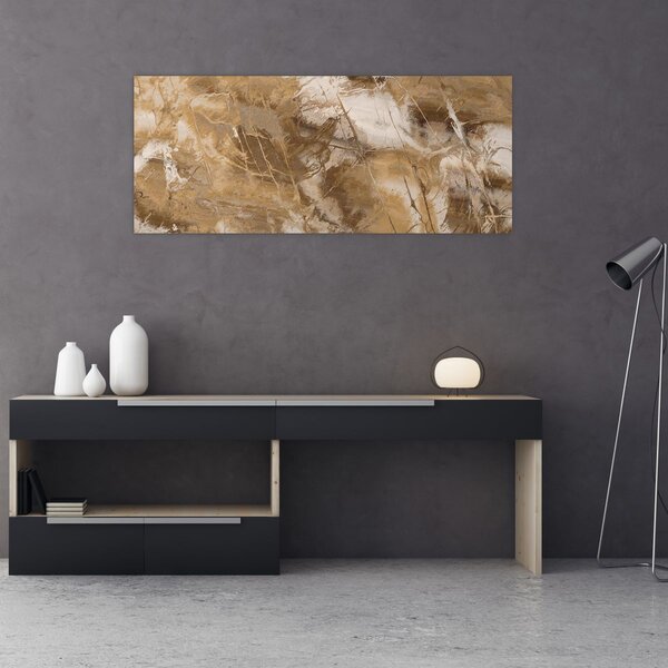 Slika - Smeđa apstrakcija (120x50 cm)