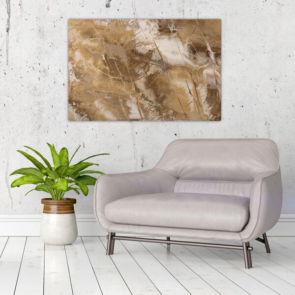 Slika - Smeđa apstrakcija (90x60 cm)