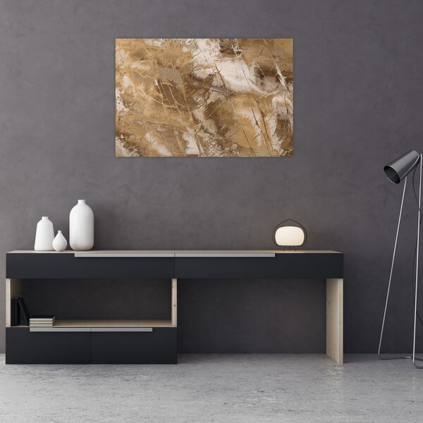 Slika - Smeđa apstrakcija (90x60 cm)