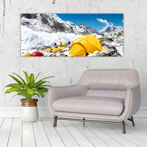 Slika - Kampiranje u planinama (120x50 cm)