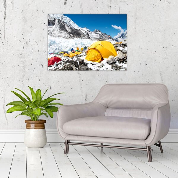 Slika - Kampiranje u planinama (70x50 cm)