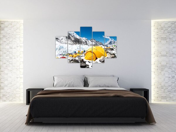 Slika - Kampiranje u planinama (150x105 cm)
