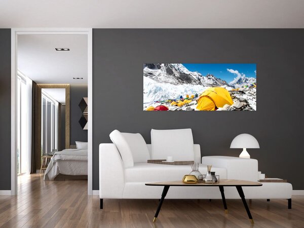 Slika - Kampiranje u planinama (120x50 cm)