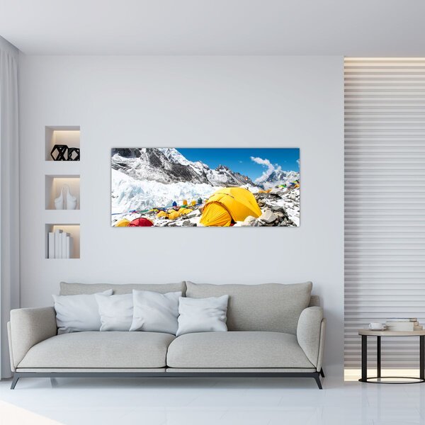 Slika - Kampiranje u planinama (120x50 cm)