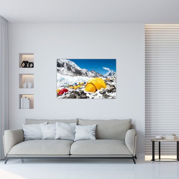 Slika - Kampiranje u planinama (90x60 cm)