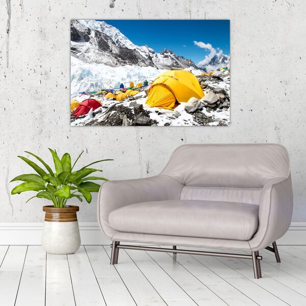 Slika - Kampiranje u planinama (90x60 cm)
