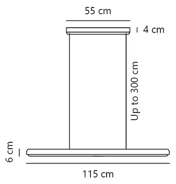 AKENO VISILICA 220-240V/IP20/3000K SMEĐA 2620113014