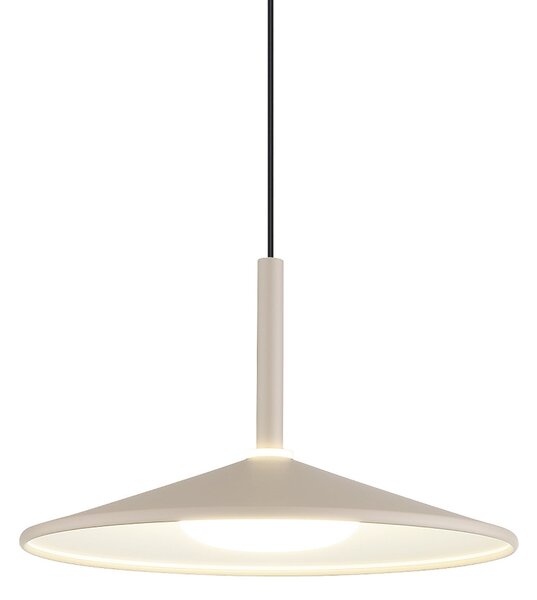 Globo LED viseća lampa Lampone, boje pijeska, duljine 95 cm, metal, za 3 žarulje, Bež, Dnevni boravak/blagovaonica, Metal