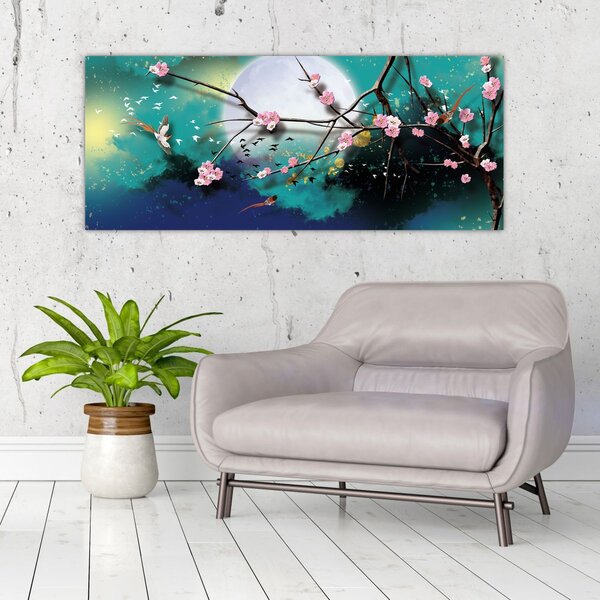 Slika - Drvo, grafika (120x50 cm)