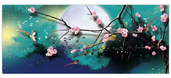 Slika - Drvo, grafika (120x50 cm)