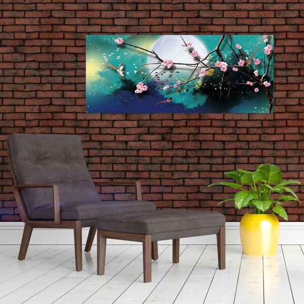 Slika - Drvo, grafika (120x50 cm)