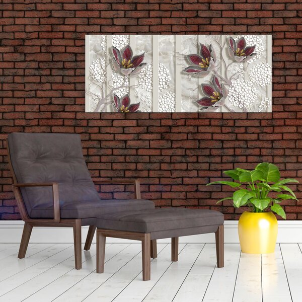 Slika - Ukrasno cvijeće (120x50 cm)