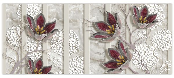 Slika - Ukrasno cvijeće (120x50 cm)