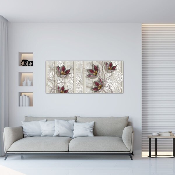 Slika - Ukrasno cvijeće (120x50 cm)