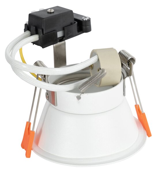 Pametna ugradbena svjetiljka bijela IP44 uklj. Wifi GU10 50mm - Dept