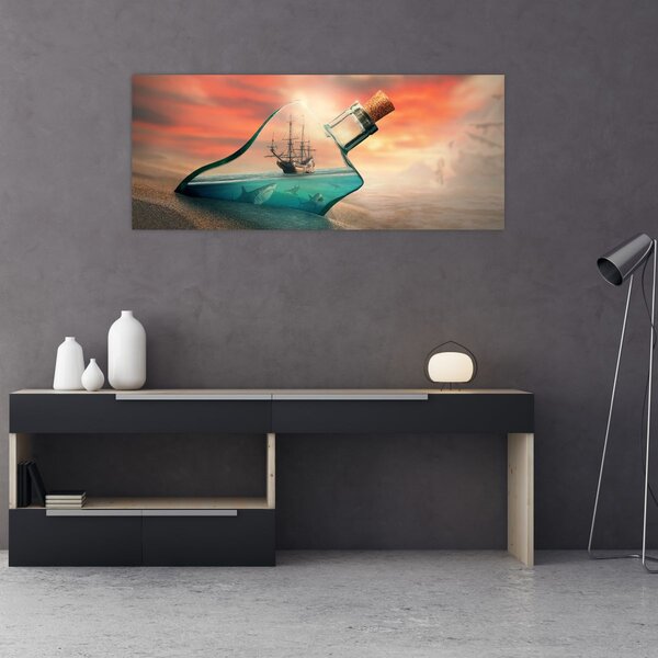 Slika - Život u boci (120x50 cm)