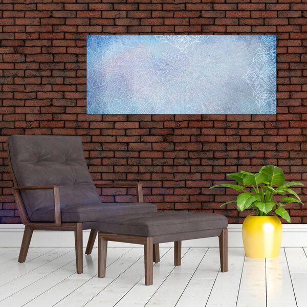 Slika - Mandale u plavoj boji (120x50 cm)
