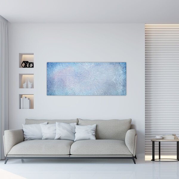 Slika - Mandale u plavoj boji (120x50 cm)