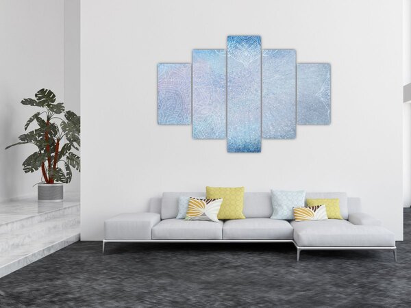 Slika - Mandale u plavoj boji (150x105 cm)