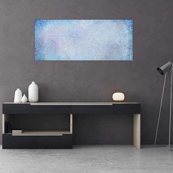 Slika - Mandale u plavoj boji (120x50 cm)