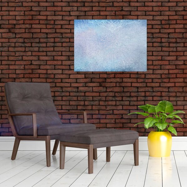 Slika - Mandale u plavoj boji (70x50 cm)